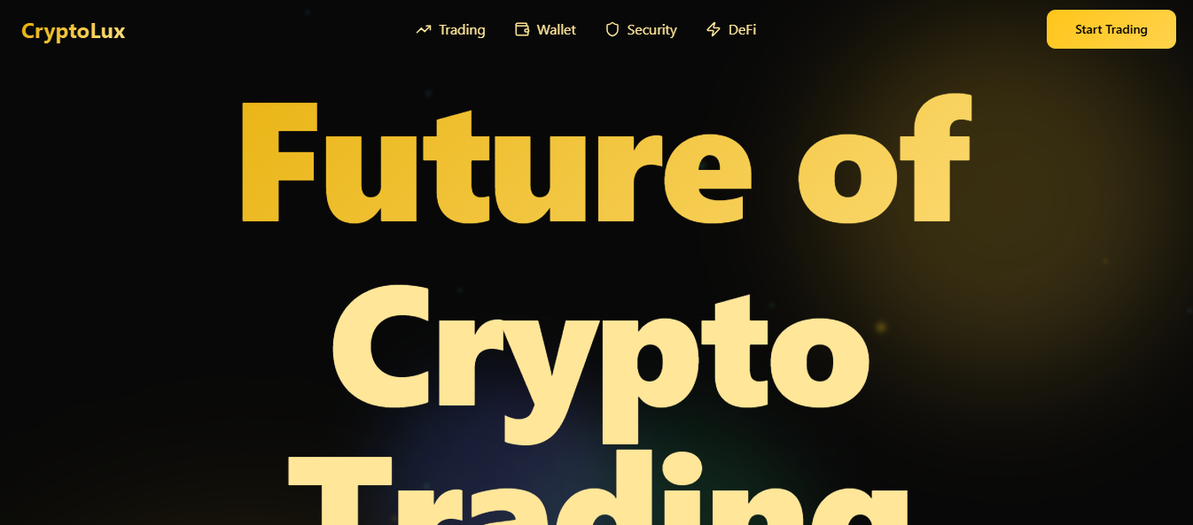Cryptolux - Plataforma de Trading de Criptomonedas